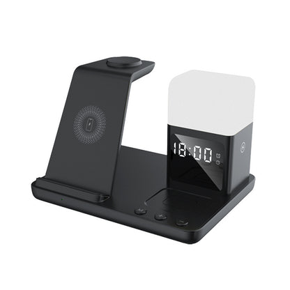 Small Night Lamp Alarm Clock Wireless Charging Station