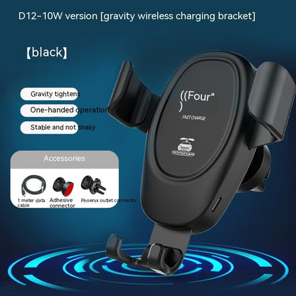 D12 Car Wireless Charger With Air Outlet Clip