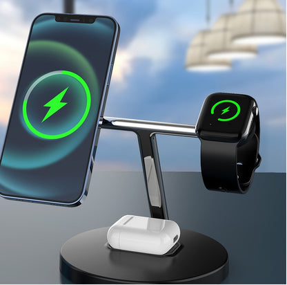 Three In One Magnetic Wireless Charging Station